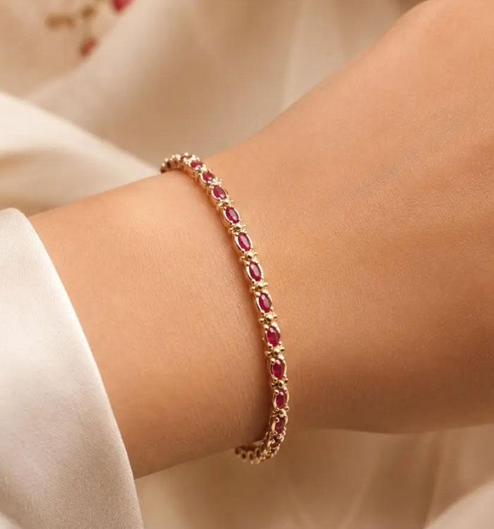 Greta Joyas-pulsera piedras hecha a mano